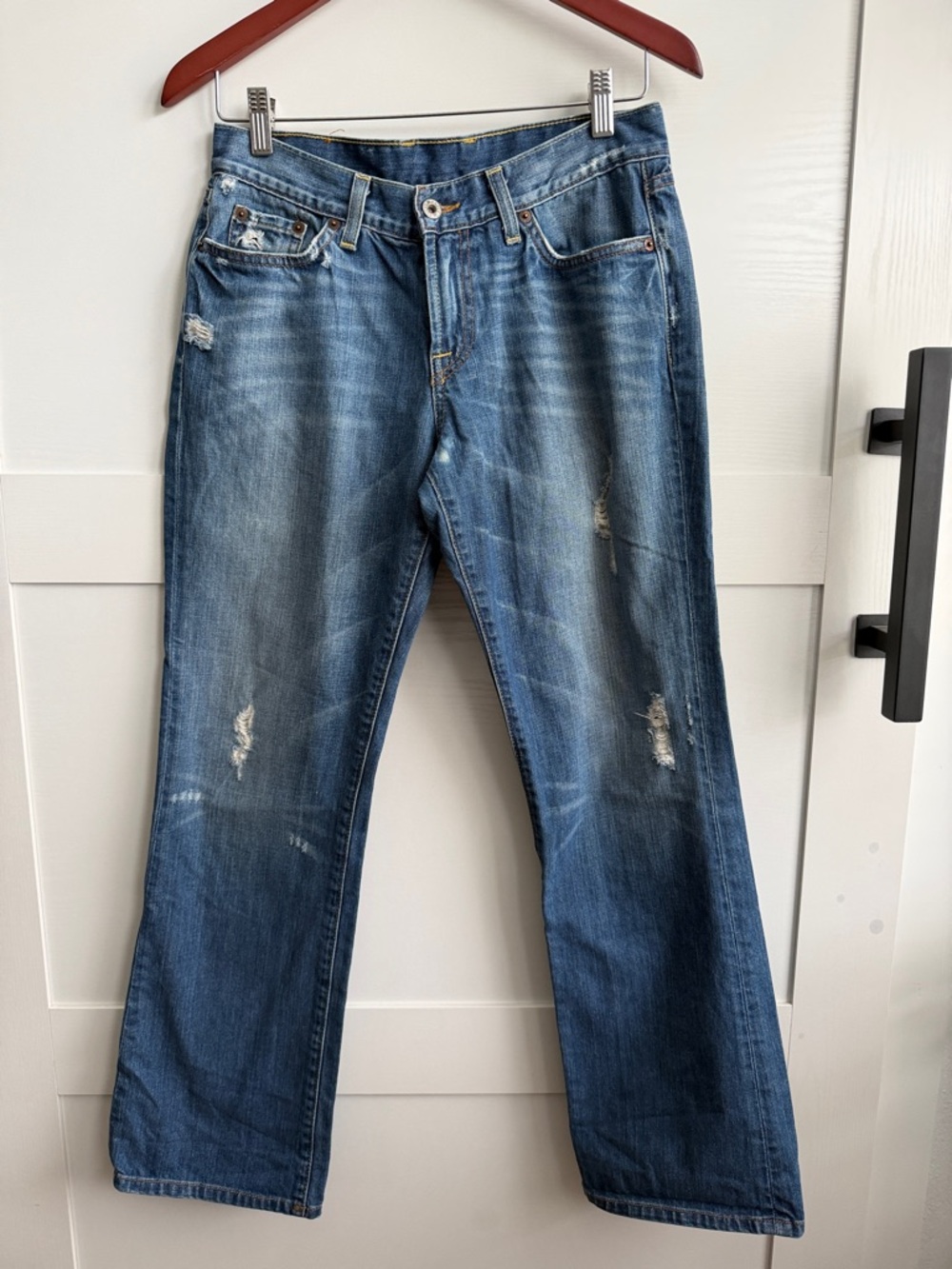 Lucky Brand Classic Rider Blue Distressed Jeans